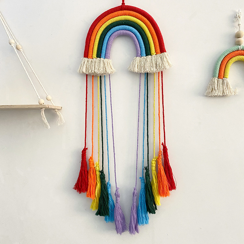 Tech Home Accessories - Cotton Rope Woven Rainbow Hanging Decor