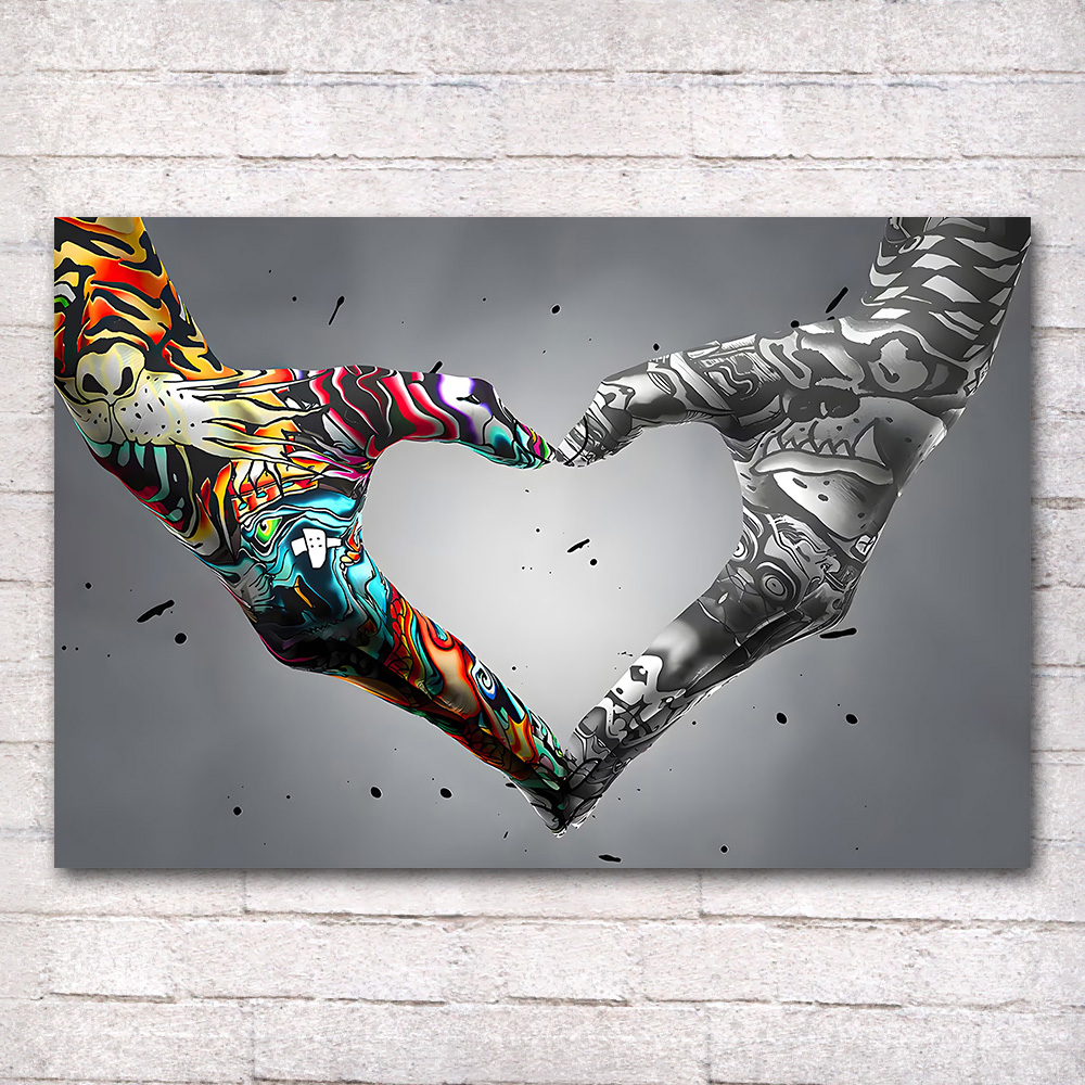 Graffiti Hand Love Canvas Pain - Tech Home Accessories review and price