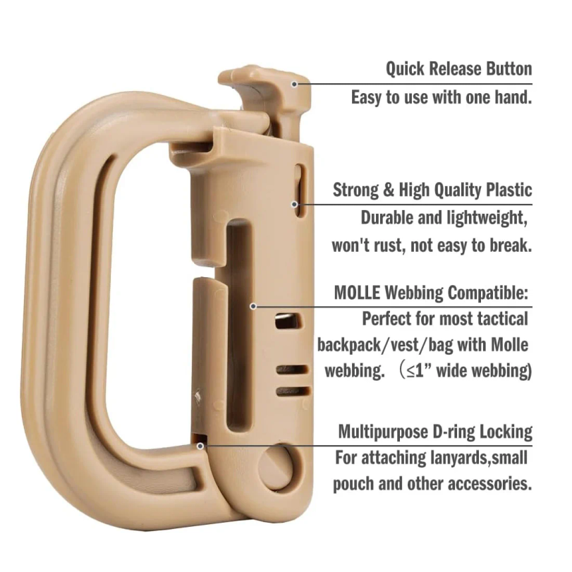 5Pcs Plastic D-Ring Tactical C - Tech Accessories Pouch review and price